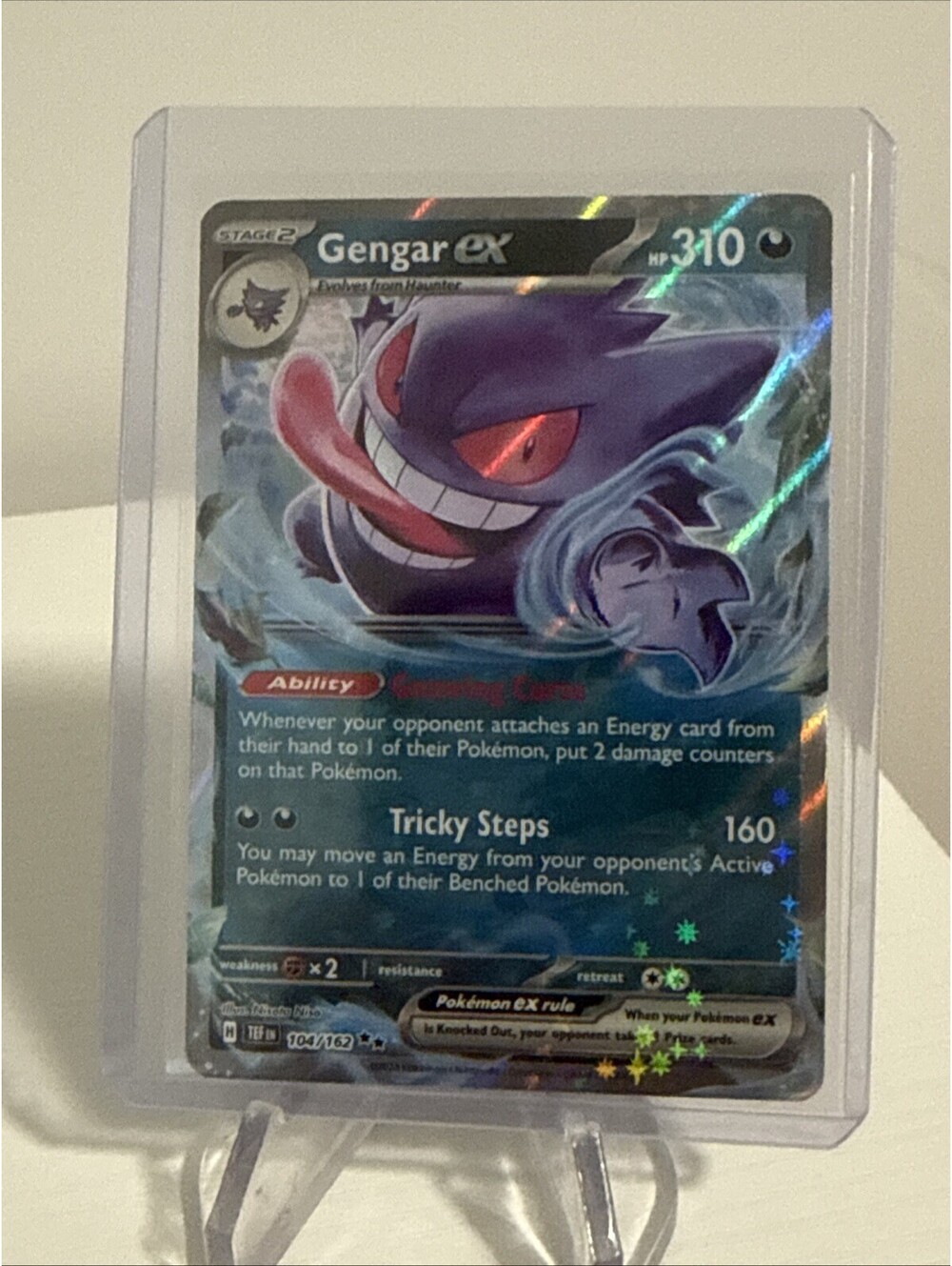 Gengar ex 104/162 SV05 Temporal Forces Double Rare Holo English 2024